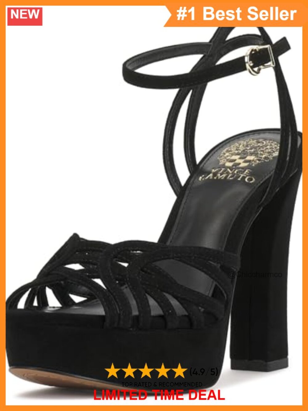 Suede Platform Block Heel Ankle Strap Sandals Formal Evening